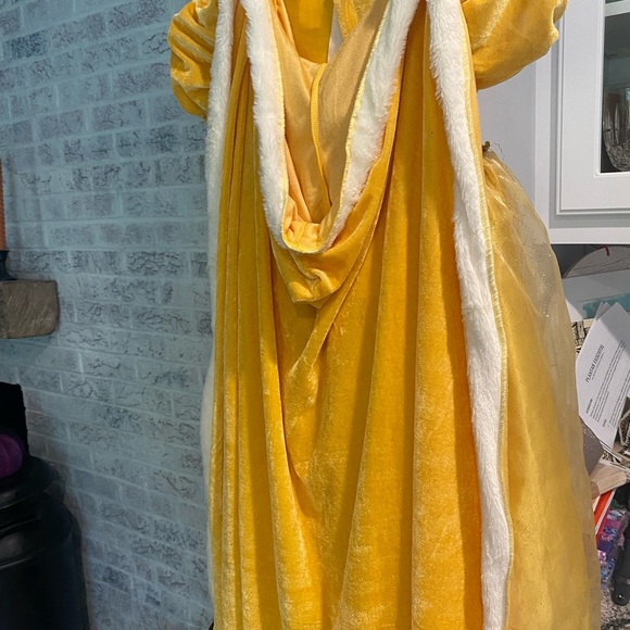 Belle Halloween costume only worn once.  Very nice. Comes with a cape - Picture 4 of 5